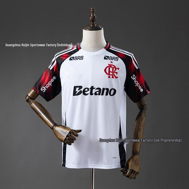 Brazil League Vasco Flamengo Santos Underdog Football Kits with Ads: Home & Away Edition XXL