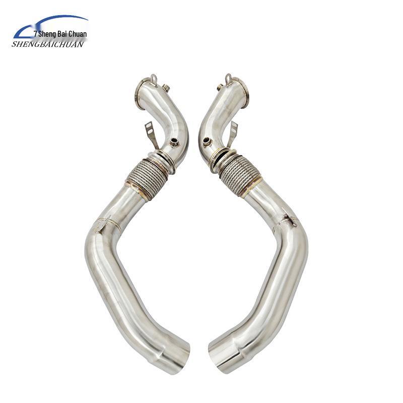 304 Stainless Steel Water Pipe Manifold Muffler for BMW M5 F90 4.4T