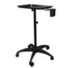 Salon Tray Cart Adjustable Height Salon Rolling Tray Aluminum Tattoo Tray Trolley with Hair Dryer