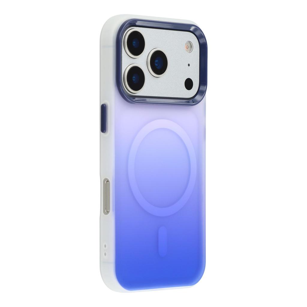For iPhone 17 Pro Case Compatible with MagSafe Gradient Frosted Design PC + TPU Phone Cover