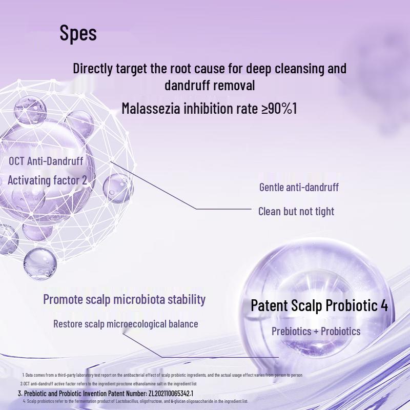 Spes Sea Salt Hyaluronic Acid Oil Control Volumizing Anti-Dandruff Shampoo