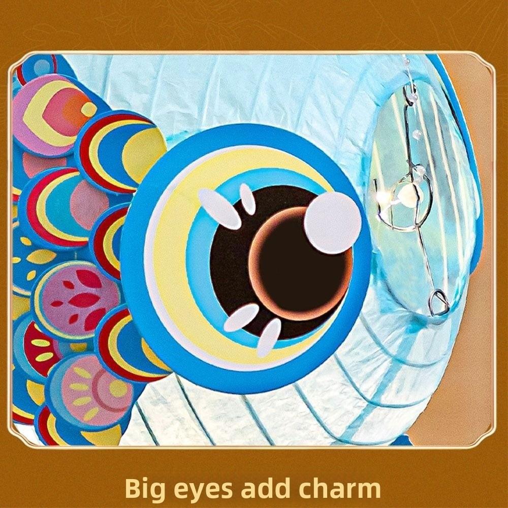 New Cartoon Goldfish Mid-Autumn Festival Lantern Material Package Handmade Koi Lantern Mid-Autumn Festival DIY Lantern Festival