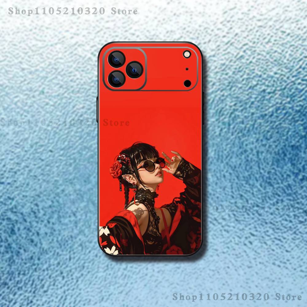

Japanese Warrior Woman Cool Phone Case For iPhone 17,16,15,14,13,12,Pro,Max,Plus,E,SE4,Air,Mini Black Soft Box iPhone14ProMax