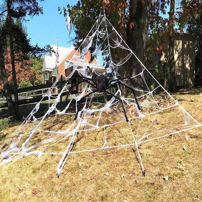 Halloween Decorations Araneid Webs Araneid Silk Cotton Real Big Araneid Bar Scene Layout Props