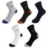 Lot de 10 paires de chaussettes de sport pour homme, 100 % polyester, respirantes et résistantes aux odeurs, en tricot, absorbant la transpiration, désodorisantes, pour le travail et le fitness en plein air