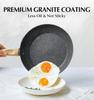 Frying Pans Nonstick Ultra Non Stick Black Marble Omelet Pan with Ergonomic Bakelite Handle Aluminum Skillets 10 Inch