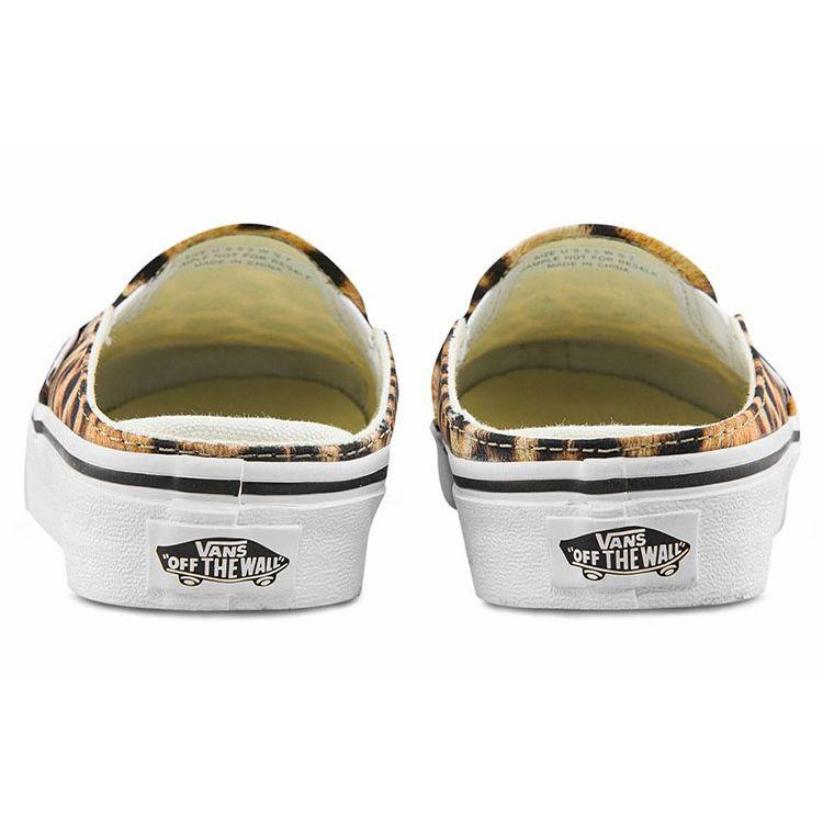 Vans Slip-On Mule Low Top Skate Shoes Women sneakers Yellow Black VN0A4P3ULPR