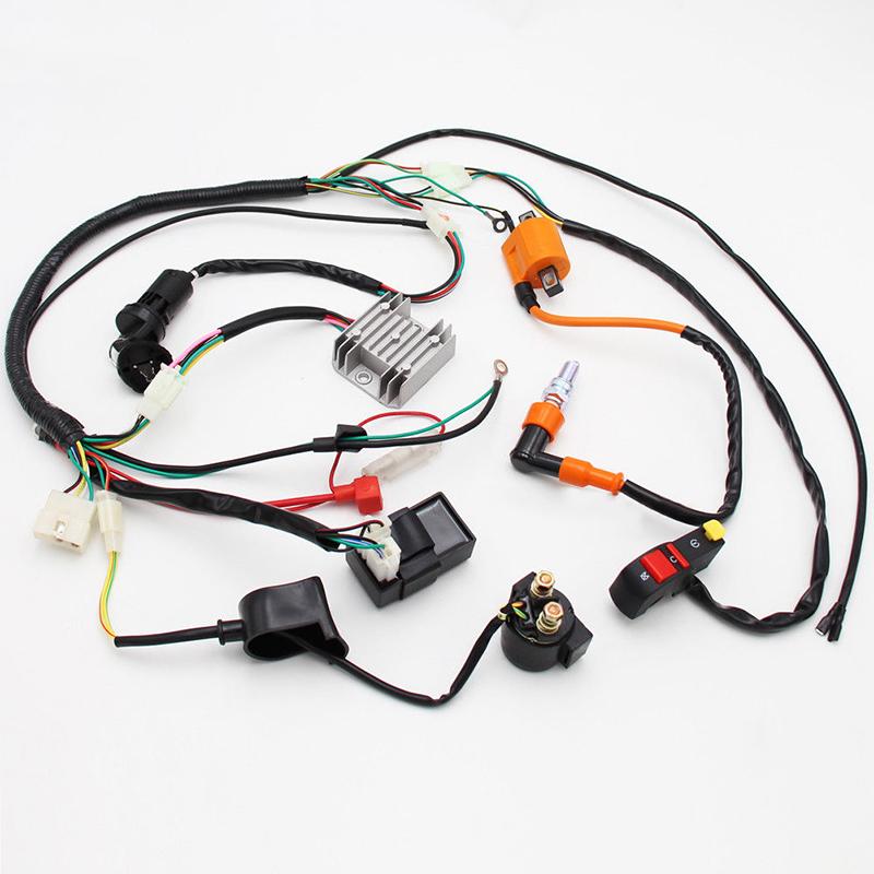 Complete Electrics Wiring Harness Loom CDI Coil High Quality Accessory Part Suitable For ATV QUAD 150/200/250/300CC