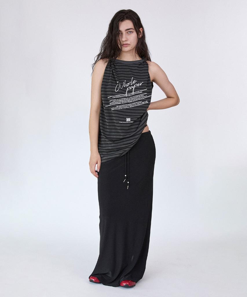 Holpeipeo Cooling Y-Strap Jersey Maxi Skirt (Black)