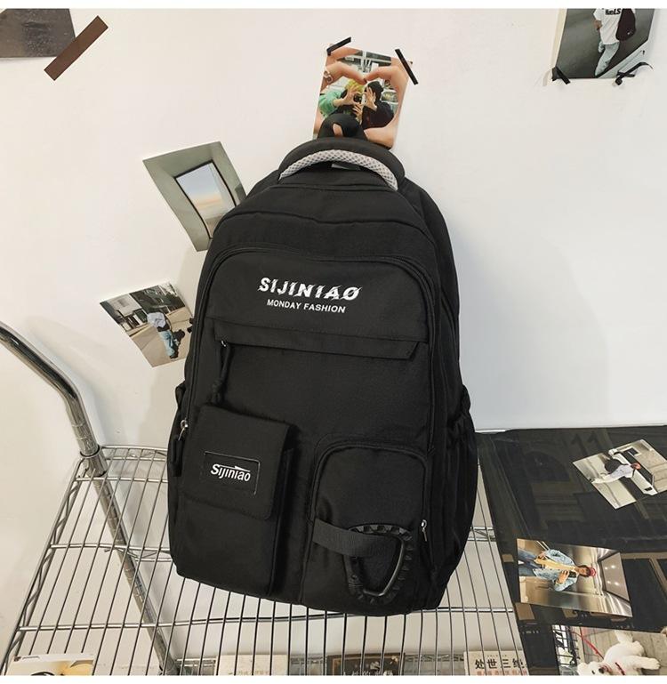 Junior high school student schoolbag large capacity ing backpack college student girl backpack fashion