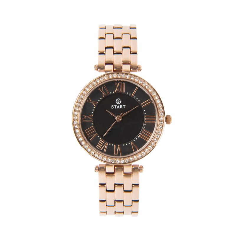 Start Moda kadın saati Kuvars İzle Zarif Roma Alfabesi Kadran Metal kadın saati Çeşitli Renkler