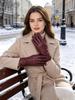 Fashion Women's Gloves Color Sheepskin Winter Warm Thin Touch Screen Gloves High Quality