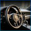1Pcs Metal Texture Porsche Shield Badge Waterproof Anti-Fade Decor Sticker Fit All Porsche Sedan SUV Sports Car Interior Modification