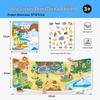 Kids' Educational Bubble Sticker Book: Animals, Dinosaurs & Transportation