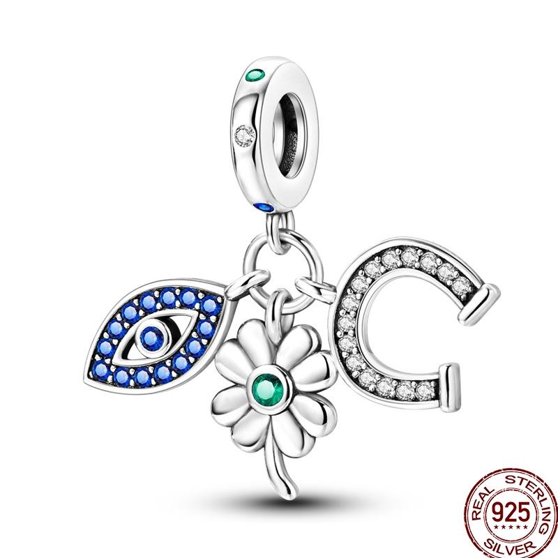 Copper Devil'S Eye Fatima Hand Charms Beads Tarot Cards Pendant Fit Original Bracelet Women Diy Jewelry Accessories