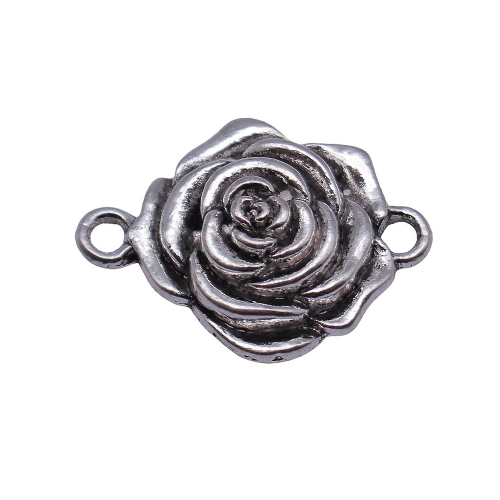 Filigree Diamond Shaped Connectors Ornate Multi Loop Links For Jewelry