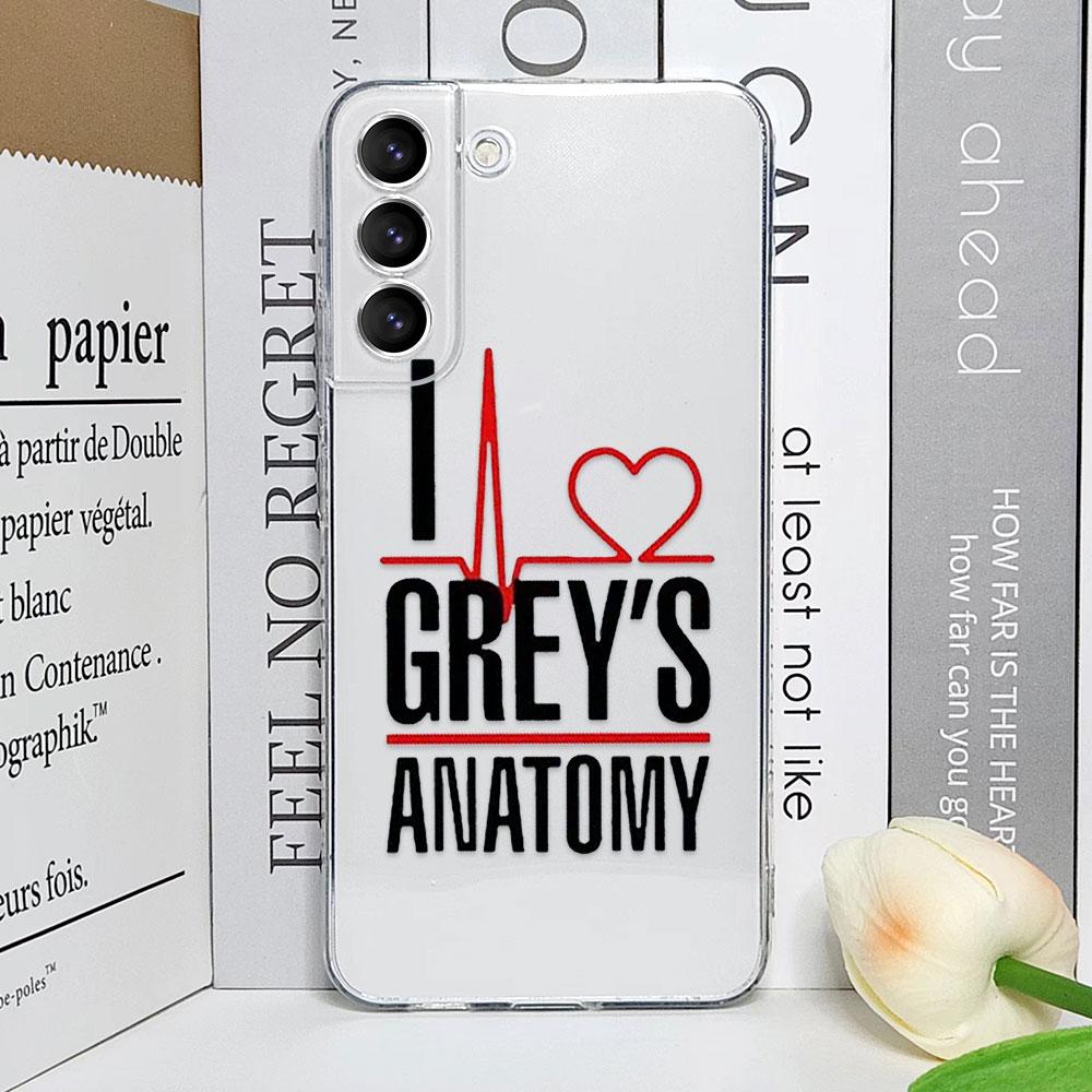 Cartoon Greys Anatomy You Are My Person Clear Phone Case for Samsung Galaxy S25 S24 S23 Ultra S22 Plus S21 FE Soft Covers Fundas