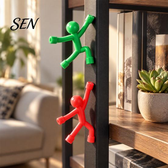 Magnetische Notizhalter Strichmännchen Fidget Spielzeug, Biegsamer Magnet Mehrfarbiger Streichmännchen Kühlschrank Einzigartige Geschenke für Kinder Fotohalter, Stressabbau