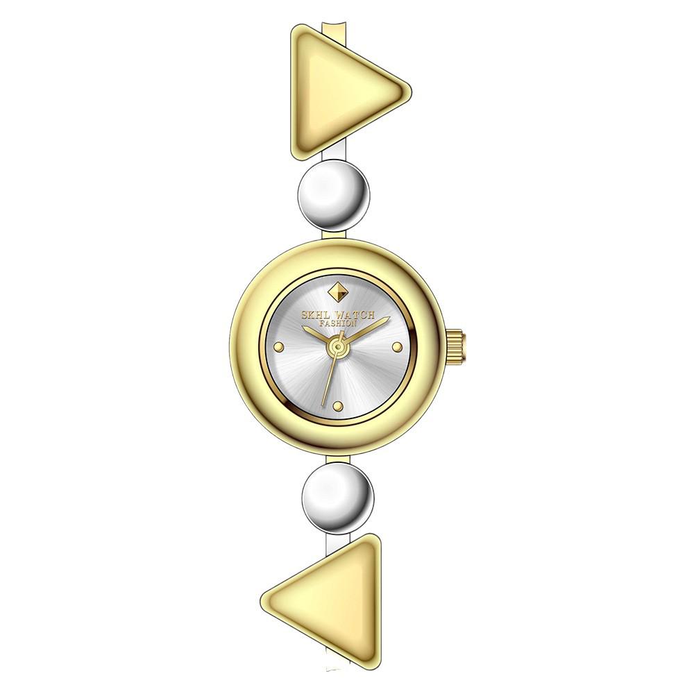 Vintage Gold Geometric Bracelet Watch for Women - Waterproof Luxury Quartz