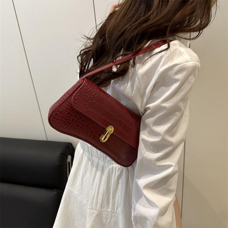 High-value Simple Underarm Women's Bag Autumn New Shoulder Bag Fashionable Retro Underarm Handbag