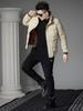 European High-End Stand-Collar down Jacket for Men, 2025 New Model, White Duck down Coat, Winter Fashion, Warm and Cold-Resistant Clothing