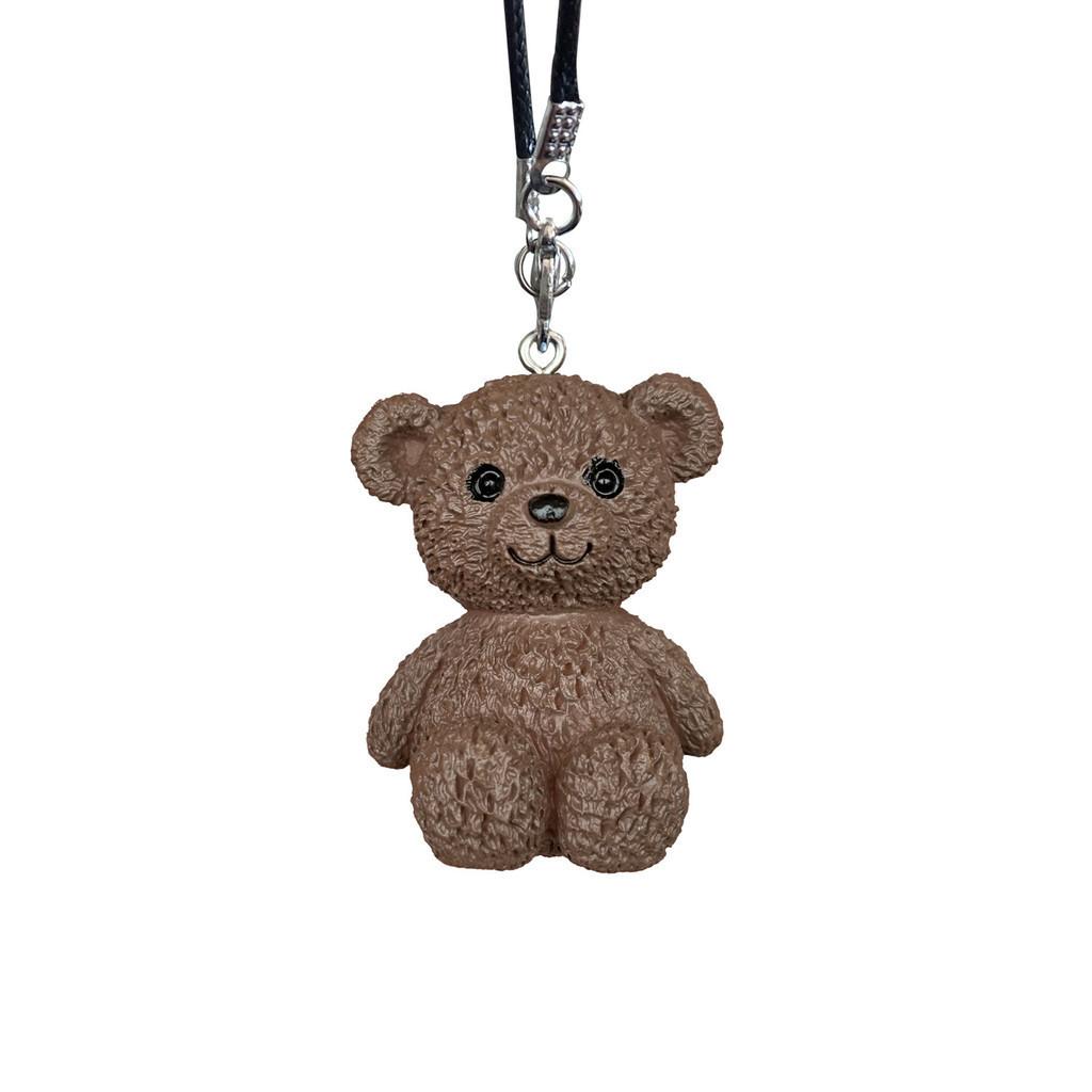 Teddy Bear Cute Car Rearview Mirror Hanging Pendant Car Ornaments Decoration