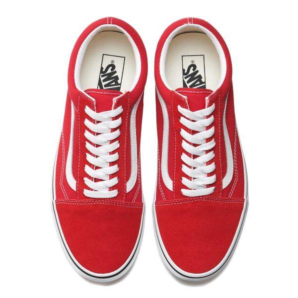 Vans Old Skool Weich Bequem Dünne Sohle Langlebig Low Top Skateschuhe Unisex Sneaker Rot VN0A4BV5JV61