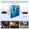 60-150 Inch Foldable Projection Screen Portable Polyester Display Fabric for Outdoor Movies Home Theater Office Meetings