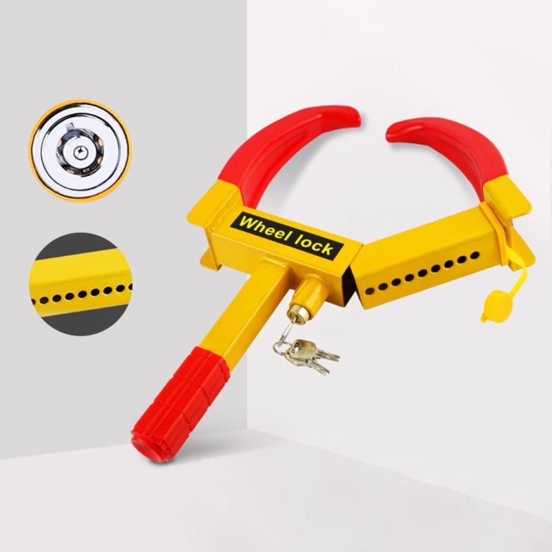 Industrial Grade Anti Theft Car Wheel Lock Clamp Boot Tire Trailer Auto Car Truck Towing Vehicle Accessories