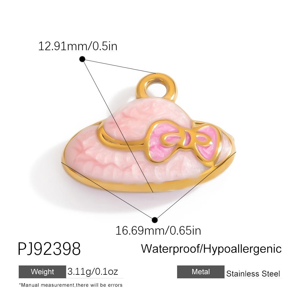 Stainless Steel DIY Jewelry Accessories Cartoon Enamel Pendant for Bracelets and Necklaces