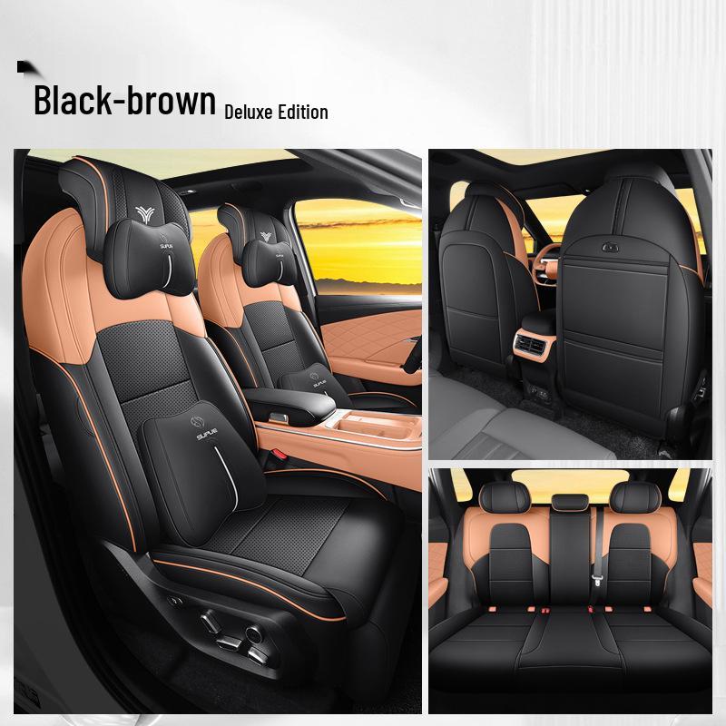 New Neta L Full Leather Car Seat Cushion - Universal, Four Seasons, One-Piece Design