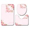 Romantic Valentine'S Day Bathroom Toilet Floor Mat 3-Piece Set