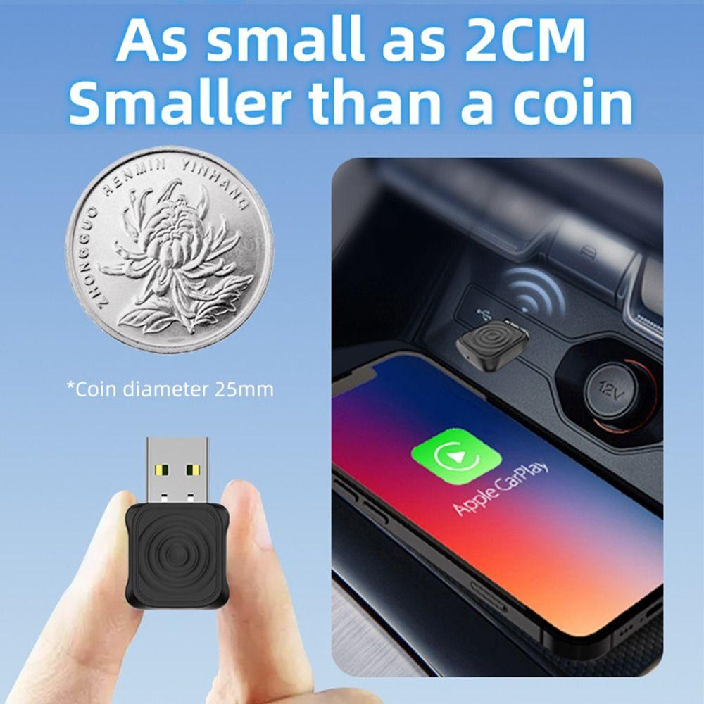 Mini Ultra Wireless CarPlay Adapter 2in1 Wired To Wireless Converter CarPlay Video Adapter  Car