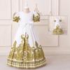 Middle East Cross-Border Pleated Evening Dress for Little Girls - Hot Stamped Princess Party Robe