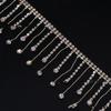 Drill Chain Fringe Crystal Rhinestone Waist Chain Tassel for Clothing Dress Accessories