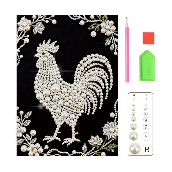 Faux Pearl Painting Kit 3D Pearl Painting Art Craft Animal Designs DIY Mosaic