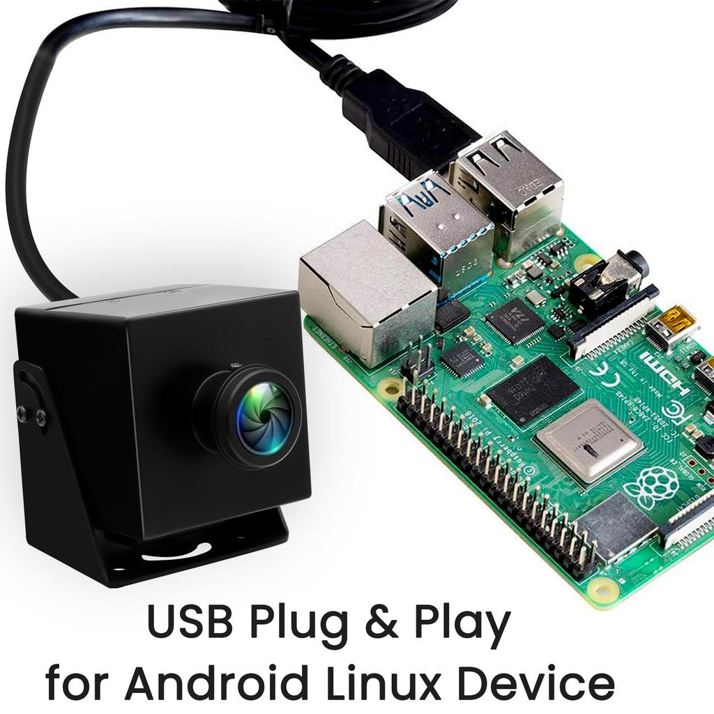 ELP 48MP USB Camera 8K Webcam 6000P Ultra HD USB Camera with 200 Degree Wide Angle Fisheye Lens for PC Computer Light Burn Laser Engraving Machine