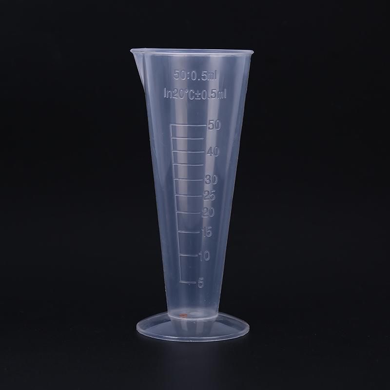 2Pcs/Set Measuring Cup Transparent Plastic Cone Reusable Kitchen Measuring Tool