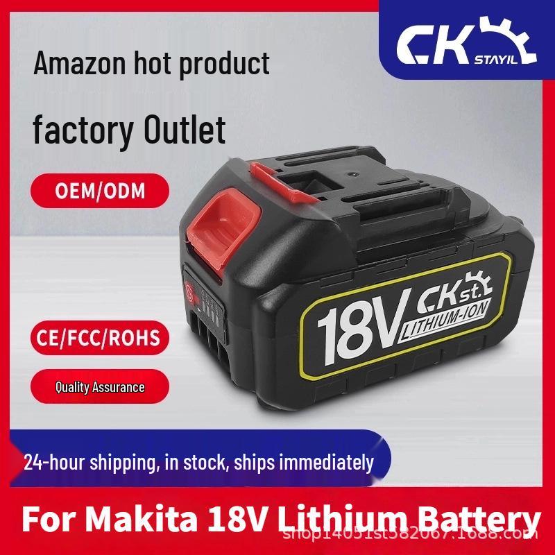 18V Lithium 10-Cell Battery for Makita Tools - Large Capacity Replacement for Power Drill Chargers