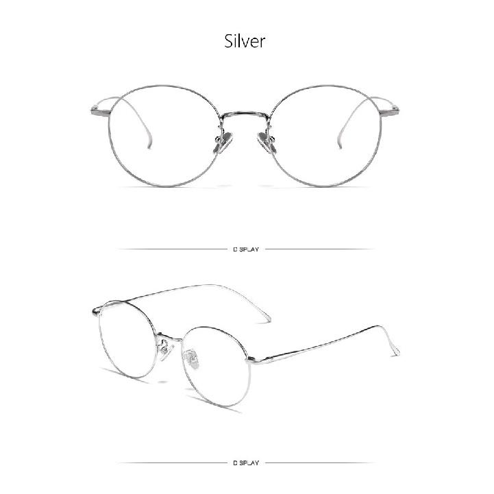 Pure Titanium Round Retro Glasses Frame Full Frame Myopia Glasses Men And Women Fashion Prescription Spectacles Frames 3216