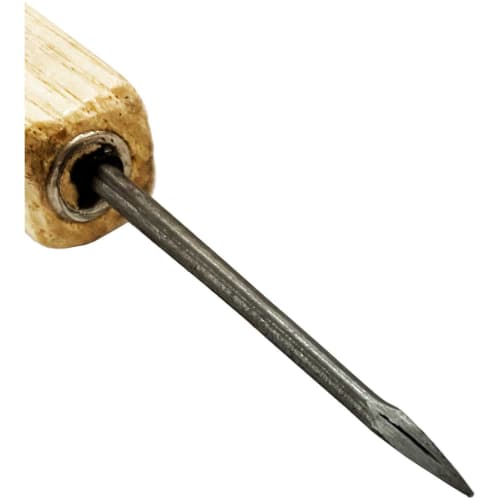 E-Value Square Handle Triangular Pit Drill, Small, for Drilling Pilot Holes for Large Nails and Wood Screws