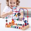 Montessori Multi-functional Beaded String Toy for Infants and Toddlers, Early Education for Boys and Girls, Ages 0-3 Years.