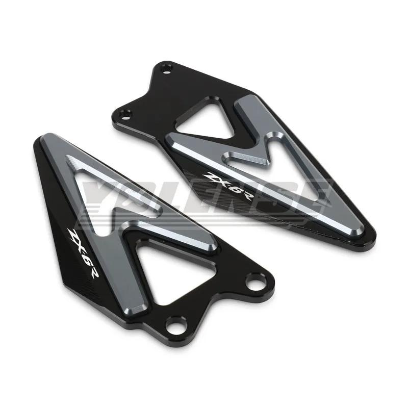 For ZX-6R ZX6R 2019 2020 2021 2022 2023 2024 2025 Motorcycle Footrest Heel Guard Cove Rearsets Foot Rest Peg Protector