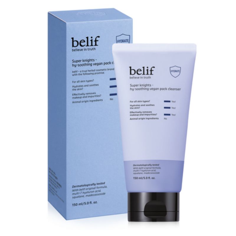 BELIF Super Knights Hi-Soothing Vegan Pack Cleanser 150ml