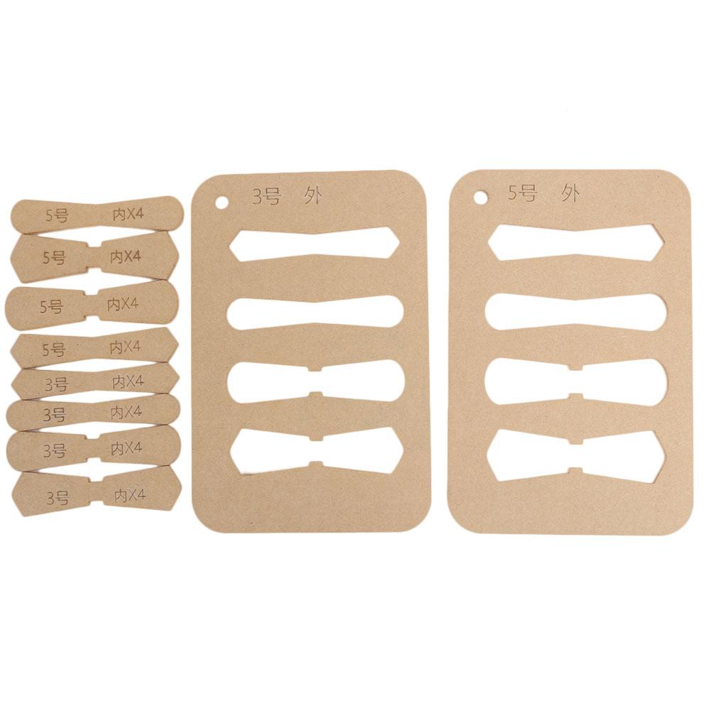 10Pcs Leather Acrylic Template DIY HandMade Craft Zipper D Ring Pull Tabs Sheet Stencil Tools