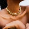 Vintage Imitation Pearl Choker Necklace for Woman Multilayer Bead Neck Chain Wedding Jewelry Party Gift