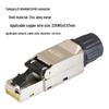 Tool-Free Gigabit Shielded English Crystal Head for Cat6A/Cat7 Cable