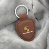 Leather Shield Car Keychain Keyring Men Women Gifts Pendant Buckle For Porsche 911 Pajun Cayenne Cayman Panamera Macan Taycan pdhv50