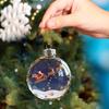 Christmas Balls Clear Seasonal Pendants Christmas Tree Decoration For Dinner School Restaurant Shopping Mall Wedding Birthday
