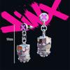 Arcane Jinx Earrings Anime Cosplay Prop For Women Jinx Figure Weapon Jewelry Hip Hop Punk Personality Earring Party Jewelry Gift
